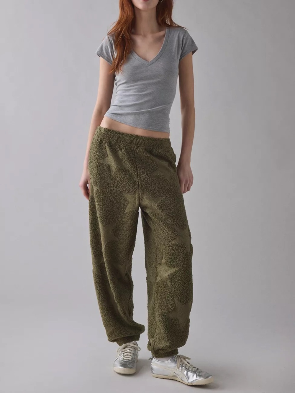 URBAN OUTFITTERS Out From Under Try Me Piled Fleece Slim Jogger Sweatpants